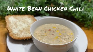 White Bean Chicken Chili  MyWW  1 Point Blue and Purple  Weight Watchers  Easy Crockpot Recipe [upl. by Sorodoeht]