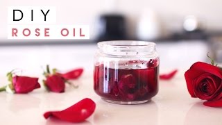 DIY Rose Oil for Skin Hair Nails [upl. by Gnoz]