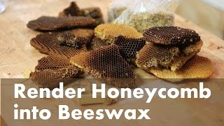 How To Render Beeswax from a Honeycomb [upl. by Lynnett]