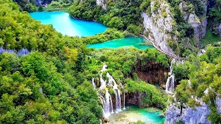 Croatias amazing PLITVICE Stunning view from drone [upl. by Nylodnew485]