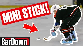 USING MINI STICKS IN A REAL HOCKEY GAME [upl. by Enimisaj807]