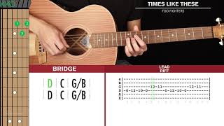 Times Like These Guitar Cover Foo Fighters 🎸Tabs  Chords [upl. by Polky]