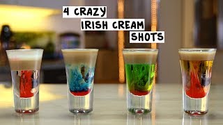 Four Crazy Irish Cream Shots [upl. by Oninrutas]