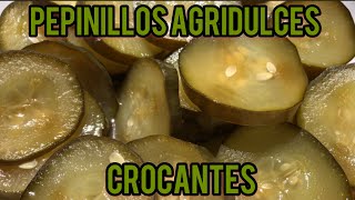 Pepinillos agridulces crocantes [upl. by Gladys]