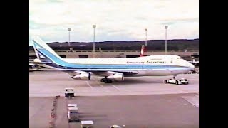 Flughafen Zürich 1993 CheckIn Zuschauerterrasse Abflug [upl. by Goulden]