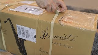 Unboxing P Mauriat Alto amp Tenor Saxophones [upl. by Valaree]