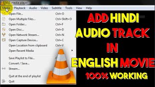 How To Add Hindi Audio Track In English Movie  Audiotrackcom [upl. by Laeynad]