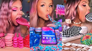 MOST POPULAR PRANK FOODS FOR ASMR COMPILATION EDIBLE VANS FANTA BOTTLE GALAXY SAMSUNG MUKBANG 먹방 [upl. by Annerol]