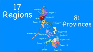 Regions and Provinces of the Philippines [upl. by Thekla]