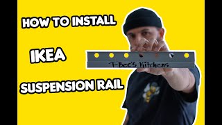 How To Install IKEA kitchen Suspension Rail what the instructions dont tell you [upl. by Krasner334]