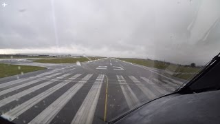 7878 Dreamliner Cockpit View Takeoff from Glasgow Airport Scotland [upl. by Boccaj]