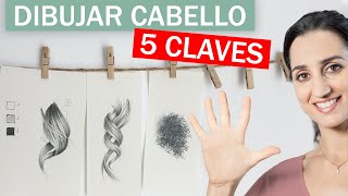 5 claves para dibujar CABELLO  extra Afro [upl. by Hippel]