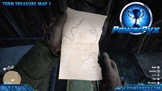 Red Dead Redemption 2 Torn  Mended Treasure Map Location amp Solution [upl. by Chaffin]