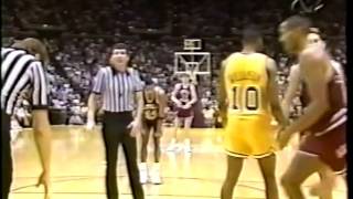 1990 College Basketball  LSU vs LMU [upl. by Hunley]