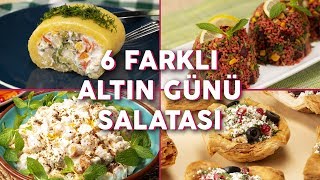 Tarifini Kimseye Vermek İstemeyeceğiniz 6 Farklı Altın Günü Salatası  Salata Tarifleri [upl. by Ocirderf]