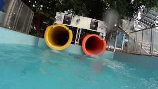 Tube Water Slide at Aquaticum [upl. by Eninotna]