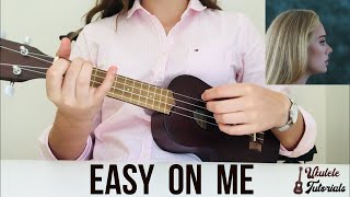 Adele  Easy On Me EASY Ukulele Tutorial [upl. by Veneaux]