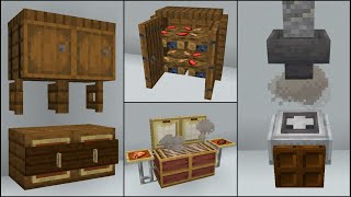 Minecraft 40 Kitchen Build Hacks and Ideas [upl. by Hanikahs554]