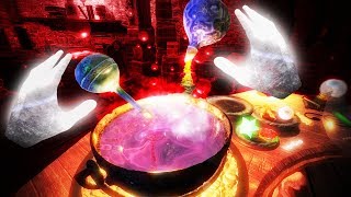 Making Potions and Casting Spells in VR  Waltz of the Wizard Gameplay  VR HTC Vive [upl. by Nidya]