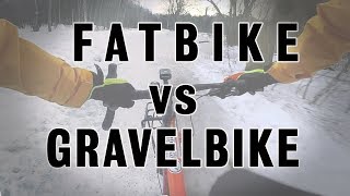 FATBIKE VS GRAVELBIKE the commute challenge [upl. by Otreblasiul836]