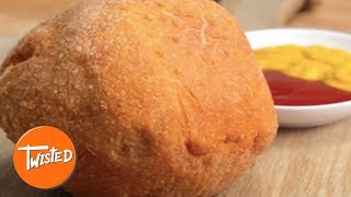 How To Make A Deep Fried Burger  Incredible Burger Recipes  Twisted [upl. by Reldnahc]