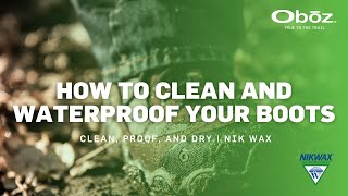 How to Clean and Waterproof Your Hiking Boots  Oboz Footwear [upl. by Butte422]