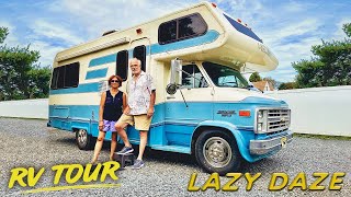 CLASSIC CAMPER TOUR  1990s Retro Class C Motorhome RV  Lazy Daze [upl. by Beard]