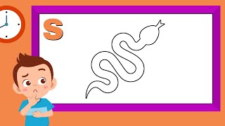 Letter S  Phonics Alphabet Games For Kids [upl. by Angelina]