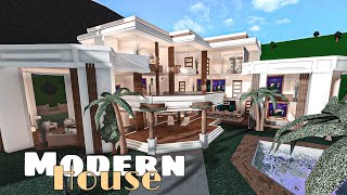 Bloxburg Mansion Big Modern House  House Build [upl. by Aleda851]