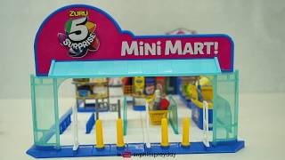 Zuru 5 Surprise Mini Brands Mini Mart Unboxing and Speed Building [upl. by Glen]