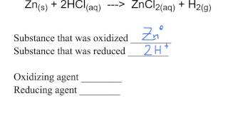 Oxidizing and Reducing Agents in RedOx reactions [upl. by Naeroled139]