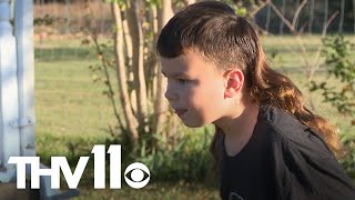 8yearold has the best mullet in America [upl. by Liesa]