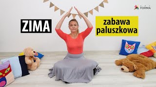 Zima  zabawa paluszkowa [upl. by Avalsorim]