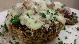 STUFFED PORTOBELLO MUSHROOMS AIR FRYER [upl. by Andeee]