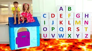 Roma and Diana learn the alphabet  ABC song [upl. by Limaa]