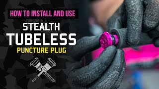 How to install and use the Stealth Tubeless Puncture Plug [upl. by Muire]