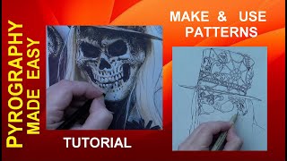 Wood burning  Tracing Photos and Creating Patterns  pyrography tutorial [upl. by Alahsal187]