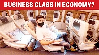 ALONE in EMIRATES NEW PREMIUM ECONOMY First inflight review on YouTube [upl. by Geesey671]