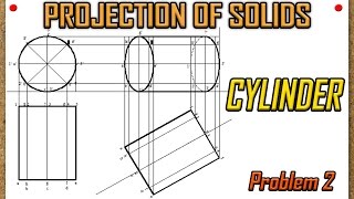 Projection of SolidsProblem 2 in AUTOCAD [upl. by Goulette]