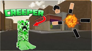 Funny CREEPER Exploiter In Da Hood [upl. by Darce]