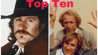 Top Ten Gerard Depardieu Movies [upl. by Hake]