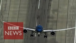 Boeing 787 Nearvertical takeoff  BBC News [upl. by Brody]