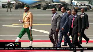 Eritrean president Isaias Afwerki arrives in Ethiopia [upl. by Calendre163]