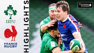 Ireland v France  HIGHLIGHTS  2 Points Separate Tight Encounter  2021 Guinness Six Nations [upl. by Anires445]