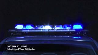 Federal Signal Vision SLR Lightbar Flash Patterns [upl. by Neved]