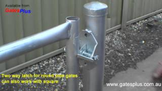 Gate Latch 2 way for round pipe and square [upl. by Maren]