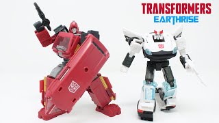 Transformers Earthrise Autobot Alliance Ironhide amp Prowl Review [upl. by Llerrad]