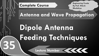 Dipole Antenna Feeding Techniques Center Fed Dipole Off Center Fed Dipole amp Delta Matched Dipole [upl. by Aramois825]