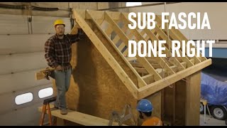 How to Install Sub Fascia  Roof Framing Part 7 [upl. by Huebner]