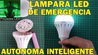 Lampara LED autonoma inteligente de emergencia [upl. by Bax]